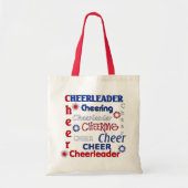 Rood, wit en blauw Cheerleader Bag Tote Bag (Voorkant)