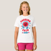 Rood Wit en Blauw Cousins Crew 4 juli T-shirt (Voorkant volledig)