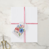 Rood Wit en Blauw | Dank voor Uw Dienst Cadeaulabel (Met Touw)
