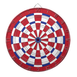 Rood wit en blauw dartboard dartbord