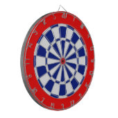 Rood wit en blauw dartbord (Voorkant Links)