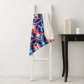 Rood Wit en Blauw Draaiend Deken (In situ)