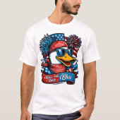 Rood wit en blauw eendje t-shirt (Voorkant)