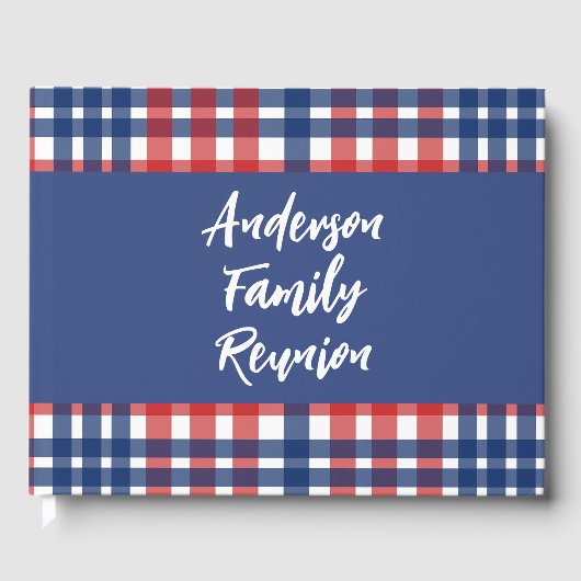 Rood, Wit en Blauw Familie Reünie Gastenboek (Voorkant)