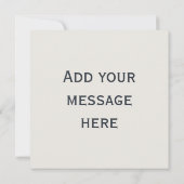 Rood Wit en Blauw Feestelijke Monogram Platte Kaar (Achterkant)