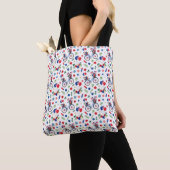 Rood, wit en blauw fiets tote bag (Dichtbij)