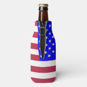 Rood, wit en blauw flesjeskoeler (Fles Achterkant)