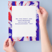 rood wit en blauw flyer (Hand)