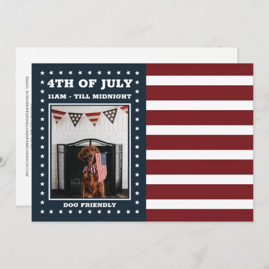 Rood wit en blauw | Foto | Verenigde Staten vlag o Kaart (Voorkant / Achterkant)