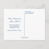 Rood wit en blauw foto vierkanten Bewaar de datum Aankondigingskaart (Achterkant)