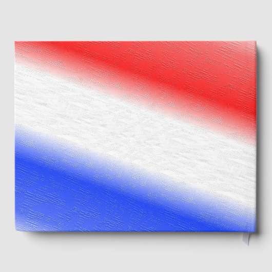 Rood wit en blauw gastenboek (Achterkant)