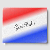 Rood wit en blauw gastenboek (Voorkant)