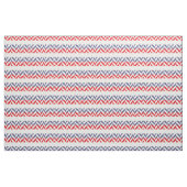 Rood wit en blauw Geometric ZigZag Stof (Yard (91,4 cm))