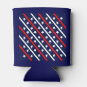 Rood wit en blauw gepatterde Koelbox Blikjeskoeler (Achterkant)