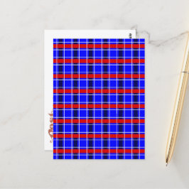 Rood, Wit en Blauw Geplakt Briefkaart