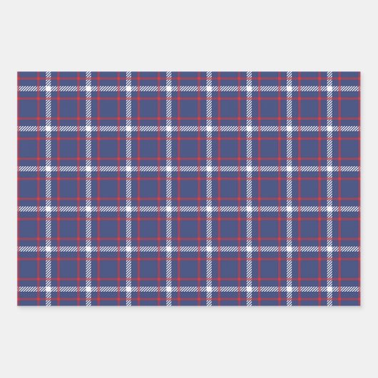 Rood, wit en blauw gepleisterd inpakpapier (Voorkant 2)