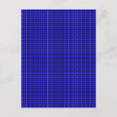 Rood, wit en blauw geruit met sterren briefkaart (Voorkant)