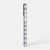 Rood, wit en blauw geruit Monogram iPhone 16 Hoesje (Linkerkant)
