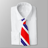 Rood wit en blauw gestreept stropdas (Gebonden)