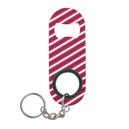 Rood, Wit en Blauw Gestreepte Flesopener Mini Flessenopener