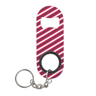 Rood, Wit en Blauw Gestreepte Flesopener Mini Flessenopener