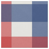Rood, Wit en Blauw Gingham Plaid Stof (Close Up)