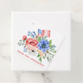 Rood wit en blauw | God Bless America Bedankjes Labels (In situ)