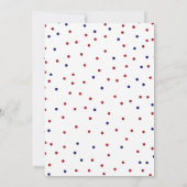 Rood-, wit- en blauw-graduatiepartij kaart (Achterkant)