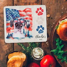 Rood Wit en Blauw Grappige Great Dane Hondensnoepj Snijplank