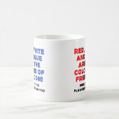 Rood Wit en Blauw Grappige Mok (Center)