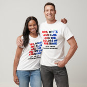 Rood Wit en Blauw Grappige Tshirt (Unisex)