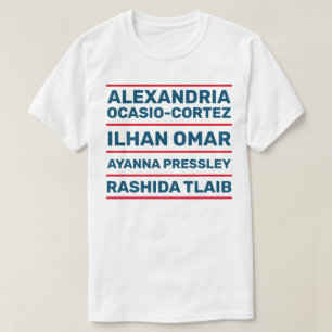 Rood wit en blauw Harde Vader Vrouwen in het Congr T-shirt