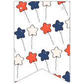 Rood Wit en Blauw Ice Cream Beer Verjaardag Vlaggetjes (Eerste vlag)