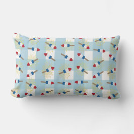 Rood, Wit en Blauw Ice Pop Lumbar Pillow Kussen