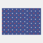 Rood wit en blauw inpakpapier vel (Voorkant 3)