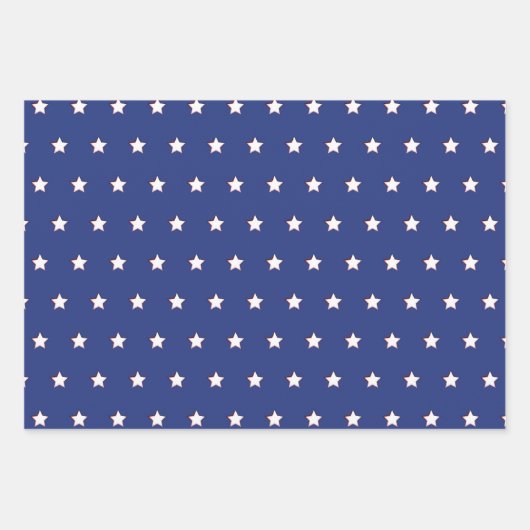 Rood wit en blauw inpakpapier vel (Voorkant)