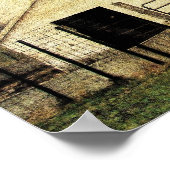 Rood, wit en blauw Iowa Barn Quilt Poster (Hoek)