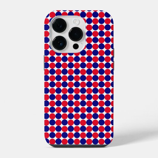 Rood, Wit en Blauw iPhone Hoesje (Achterkant)