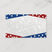 Rood, wit en blauw juli 4 Glitter Plaatskaartje (Voorkant)