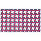Rood, Wit en Blauw Juli Vierde Patchwork Patroon Tafelkleed (Voorkant (Horizontaal))