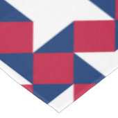 Rood, Wit en Blauw Juli Vierde Patchwork Patroon Tafelkleed (Gekanteld)