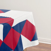 Rood, Wit en Blauw Juli Vierde Patchwork Patroon Tafelkleed (Voorbeeld)