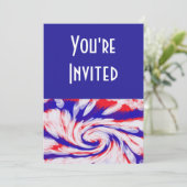 rood wit en blauw kaart (Staand voorkant)