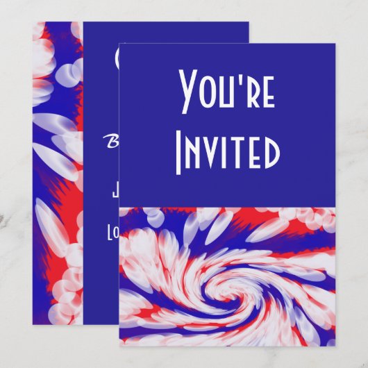 rood wit en blauw kaart (Voorkant / Achterkant)