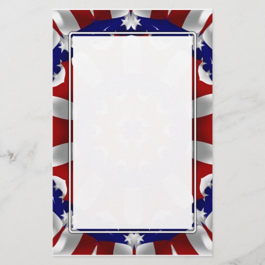 Rood, wit en blauw Kali Briefpapier (Voorkant)