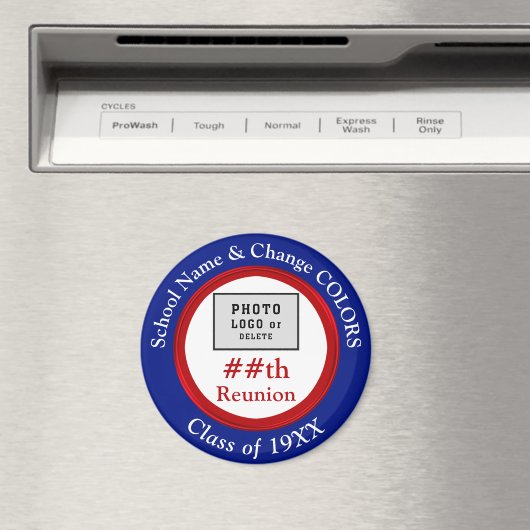 Rood, wit en blauw, kap-klasse Reunion Favors Magneet (Insitu (Vaatwasser))