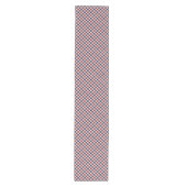 Rood wit en blauw kariert medium tafelloper (Voorkant)