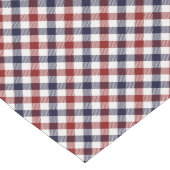 Rood wit en blauw kariert medium tafelloper (Hoek)