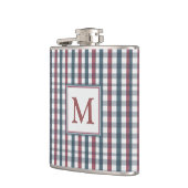 Rood, Wit en Blauw Karo Monogram Heupfles (Links)