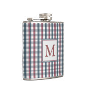 Rood, Wit en Blauw Karo Monogram Heupfles (Rechts)